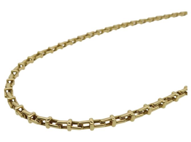 Tiffany T Collana a catena stretta T in oro giallo 18K di Tiffany & Co. D'oro - vista 2