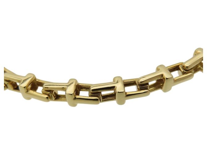 Tiffany T Collana a catena stretta T in oro giallo 18K di Tiffany & Co. D'oro - vista 3