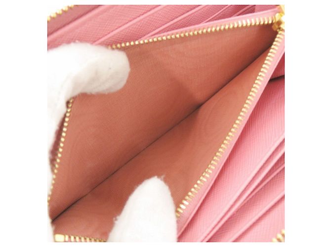 Prada Saffiano Leder Langgeldbörse Pink - Ansicht 6