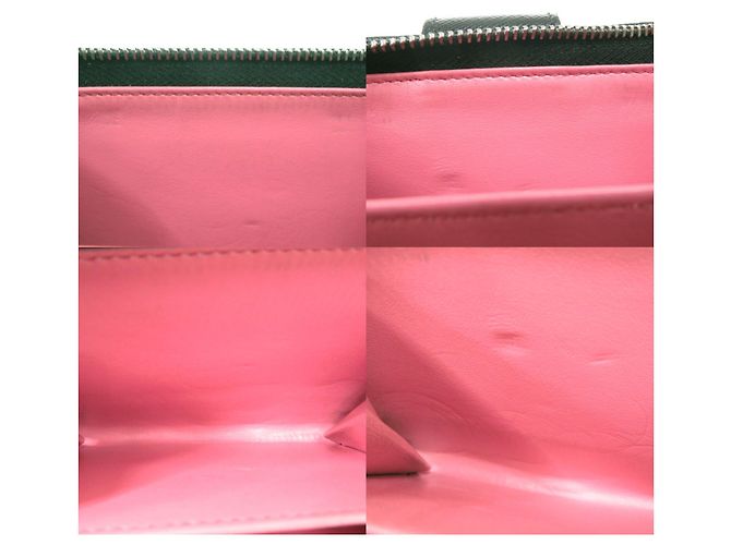 Saffiano Prada Bi-Fold Wallet mit Maria Dog Illustration Schwarz Pink - vista 9