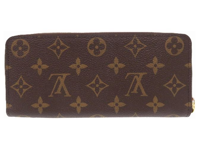 Cartera Louis Vuitton Clemence Monogram Long Castaño Rosa Monograma - vista 2