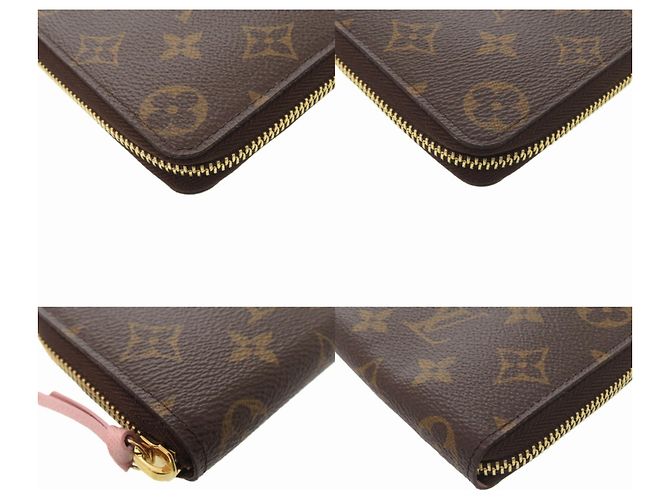 Cartera Louis Vuitton Clemence Monogram Long Castaño Rosa Monograma - vista 3