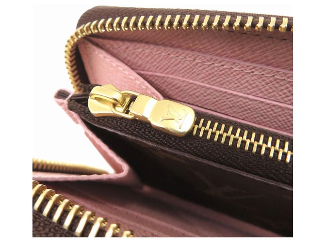 Cartera Louis Vuitton Clemence Monogram Long Castaño Rosa Monograma - vista 6