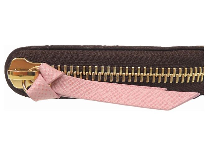 Cartera Louis Vuitton Clemence Monogram Long Castaño Rosa Monograma - vista 7