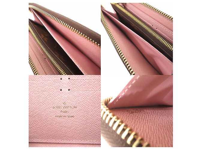 Cartera Louis Vuitton Clemence Monogram Long Castaño Rosa Monograma - vista 8