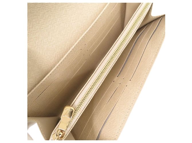 Sarah Louis Vuitton Damier Azur Long Wallet Weiß - Ansicht 5