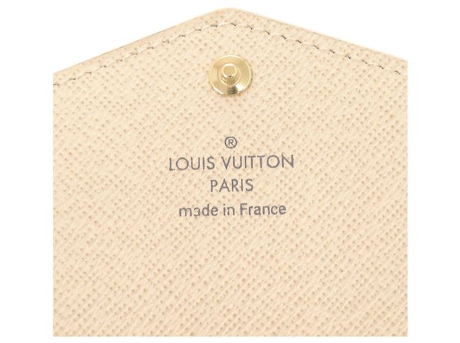 Sarah Louis Vuitton Damier Azur Long Wallet Weiß - Ansicht 7