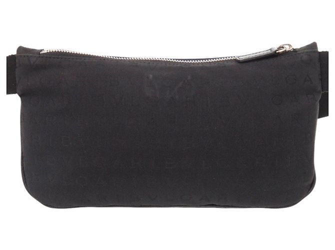 Bulgari Borsa a tracolla Bvlgari Logomania Canvas Nera Nero - vista 2