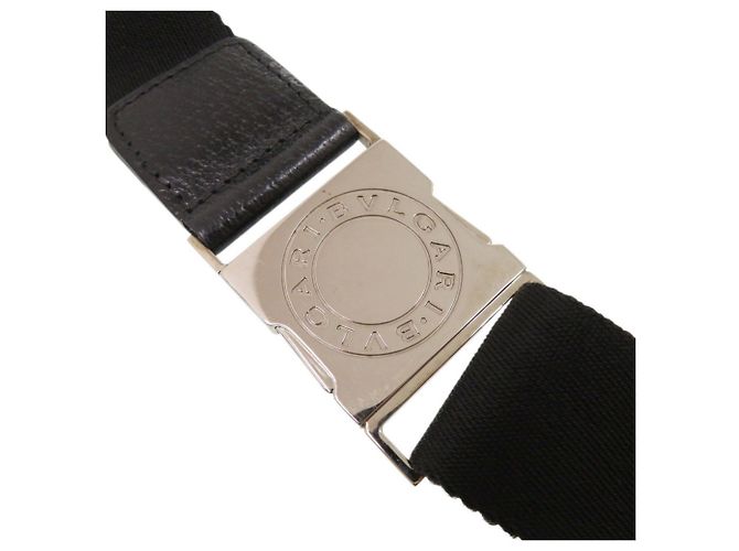 Bulgari Borsa a tracolla Bvlgari Logomania Canvas Nera Nero - vista 7