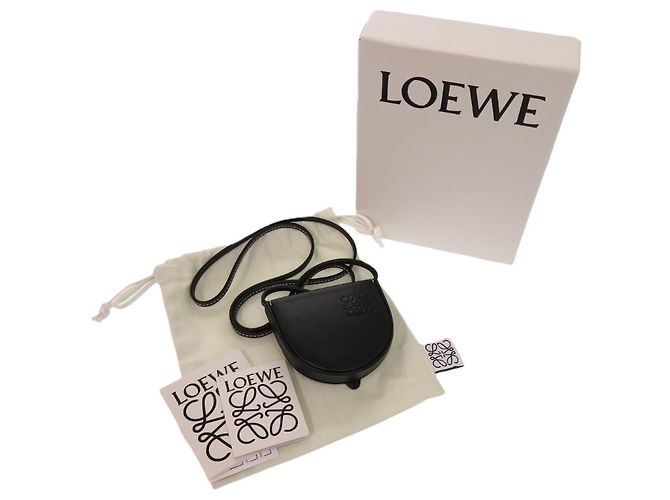 Portafoglio per monete in pelle di vitello nero Loewe - vista 2