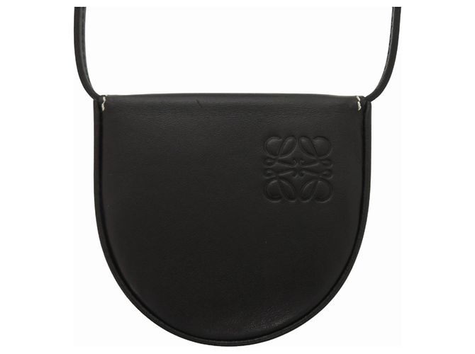 Portafoglio per monete in pelle di vitello nero Loewe - vista 3