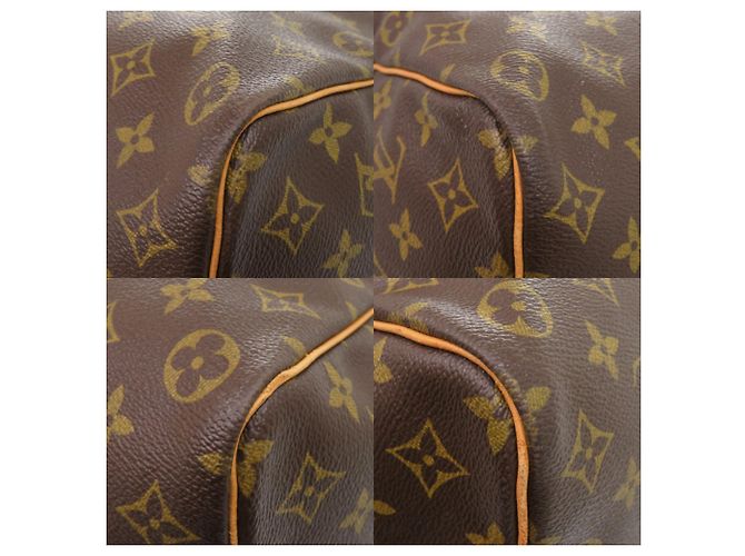 Borsa Boston Louis Vuitton Keepall 50 Monogram Marrone Monogramma - vista 4