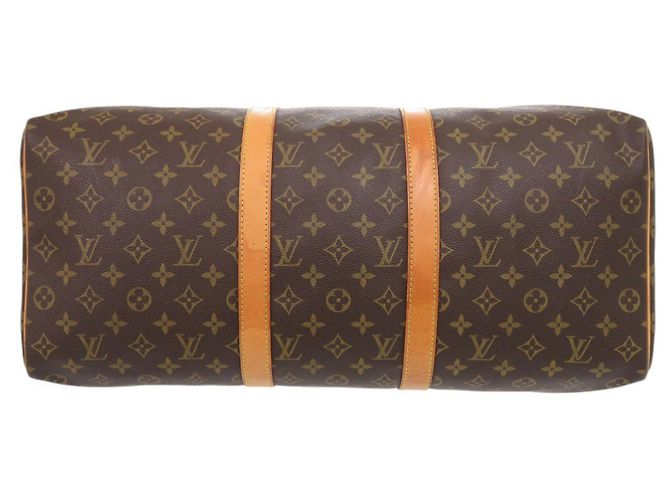 Borsa Boston Louis Vuitton Keepall 50 Monogram Marrone Monogramma - vista 3