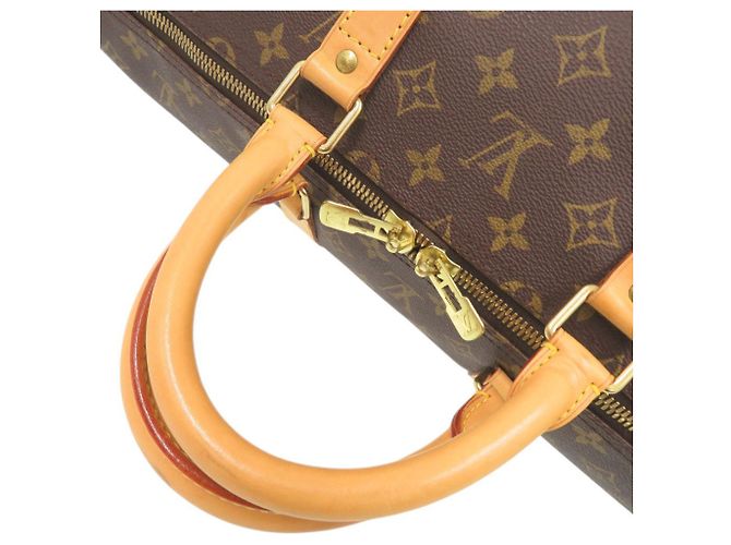 Borsa Boston Louis Vuitton Keepall 55 Monogram Marrone Monogramma - vista 6