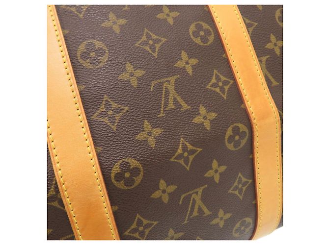 Borsa Boston Louis Vuitton Keepall 55 Monogram Marrone Monogramma - vista 9