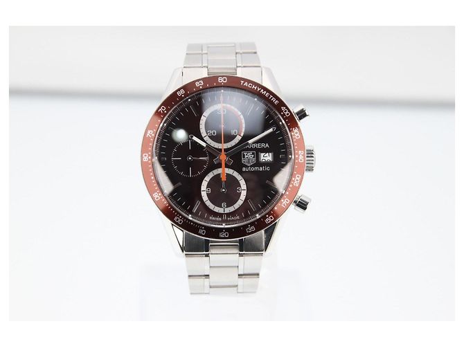 TAG Heuer Carrera Calibre 16 Cronografo Automatico CV2013 Marrone Silver hardware - vista 14