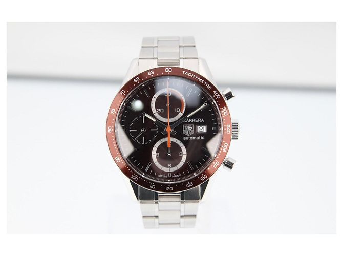 TAG Heuer Carrera Calibre 16 Cronografo Automatico CV2013 Marrone Silver hardware - vista 15