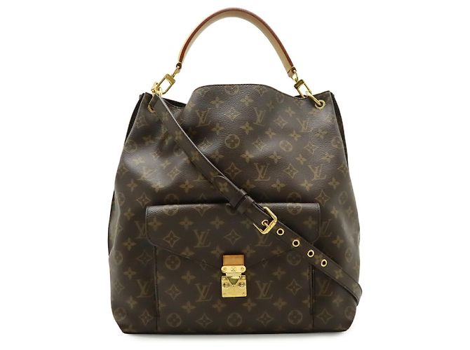 Borsa a Spalla Louis Vuitton Monogram Metis Marrone Monogramma - vista 2