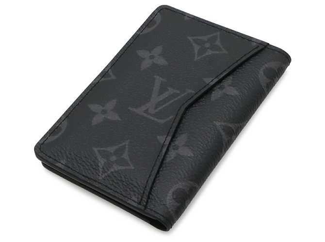 Organizer Portacarte Monogram Eclipse Louis Vuitton Marrone Nero Monogramma - vista 3