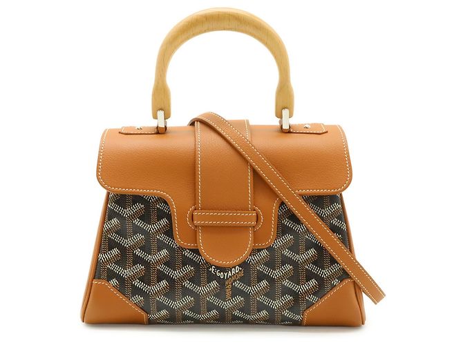 Borsa Goyard Saigon Mini Marrone Nero - vista 2