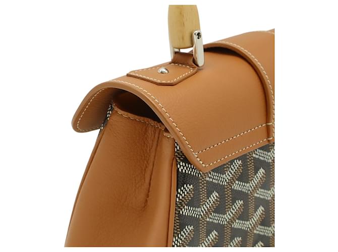 Borsa Goyard Saigon Mini Marrone Nero - vista 5