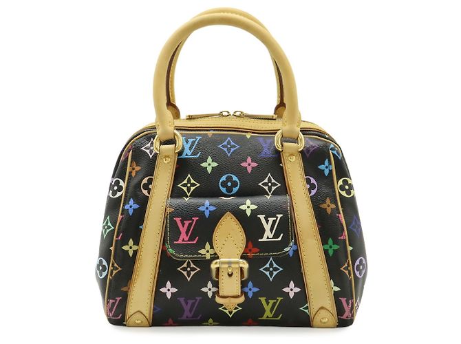 Borsa Louis Vuitton Monogram Multicolor Priscilla Nero Multicolore Monogramma - vista 2