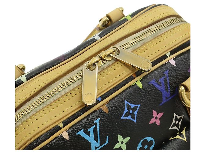 Borsa Louis Vuitton Monogram Multicolor Priscilla Nero Multicolore Monogramma - vista 6
