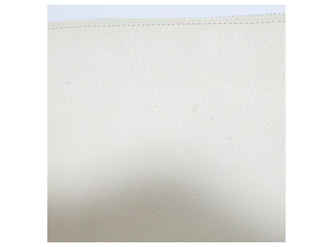 Céline Borsa a tracolla Trio in pelle Celine Bianco Bianco sporco - vista 17