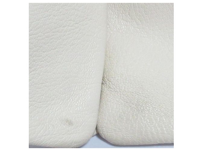 Céline Borsa a tracolla Trio in pelle Celine Bianco Bianco sporco - vista 18