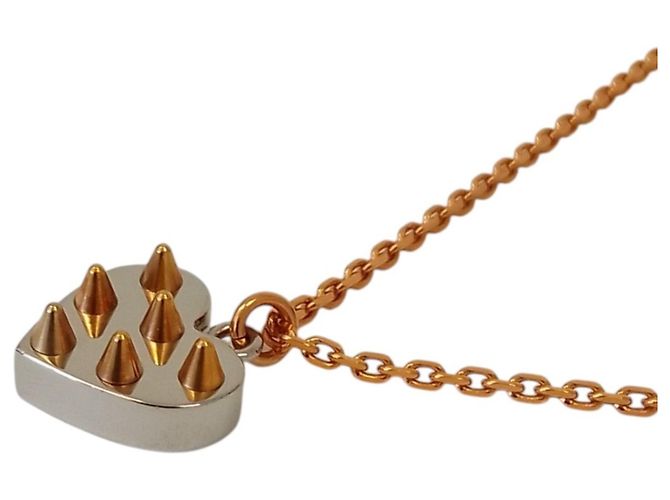 Pendente Louis Vuitton Spiky Valentine Necklace Argento D'oro - vista 2