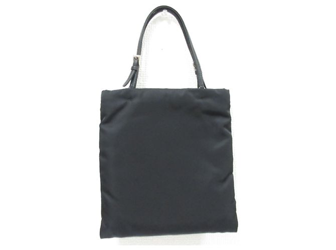 Prada Tessuto Nylon Triangle 2-Way Chain Schultertasche Schwarz - Ansicht 2