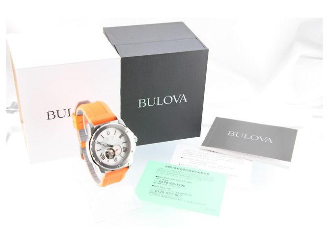 Bulova Marine Star Relógio Automático - Pulseira Laranja - vista 2