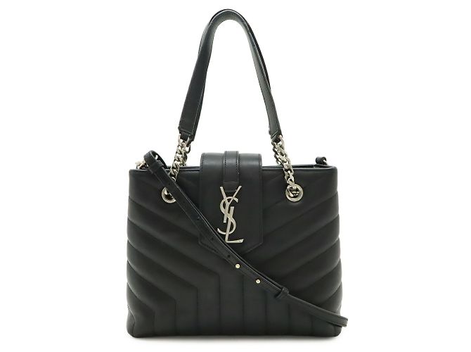 Borsa a Spalla con Catena Loulou Yves Saint Laurent Nero - vista 2