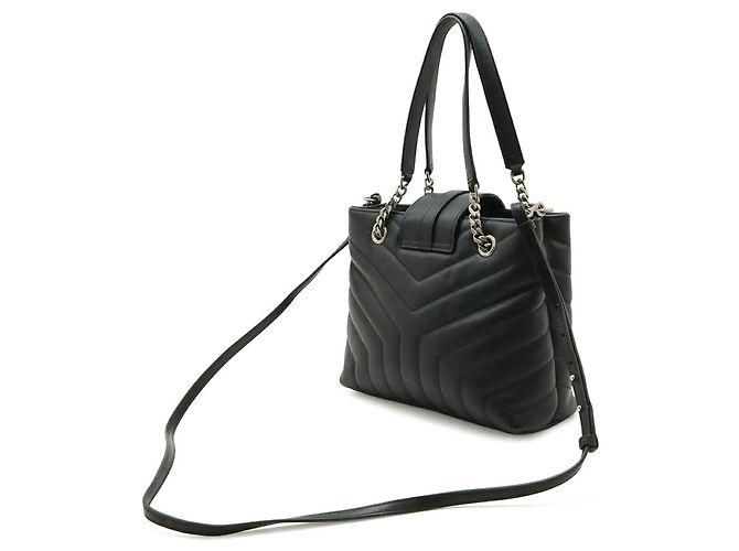 Borsa a Spalla con Catena Loulou Yves Saint Laurent Nero - vista 3