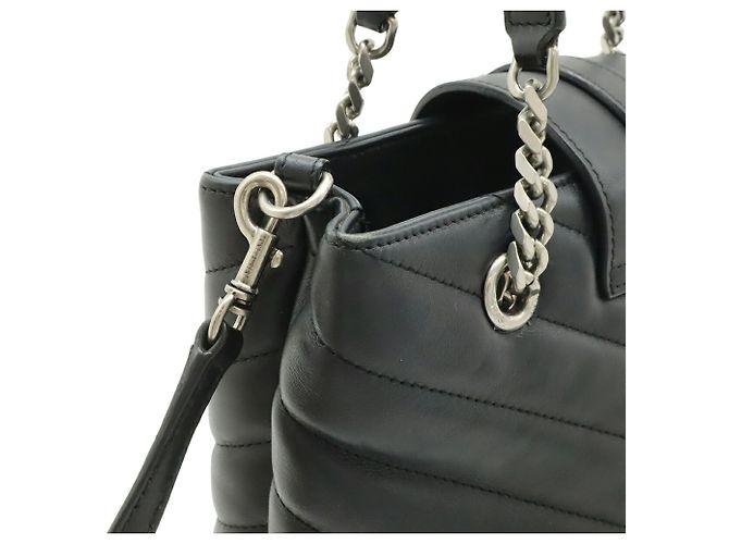 Borsa a Spalla con Catena Loulou Yves Saint Laurent Nero - vista 5