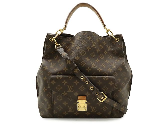 Borsa a Spalla Louis Vuitton Monogram Metis Marrone Monogramma - vista 2