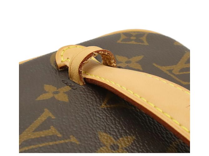 Bolso Pouch Mini Louis Vuitton Monogram Nice Castaño Blanco Monograma - vista 7