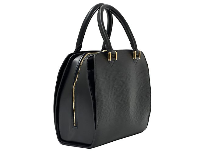 Borsa a mano in pelle Epi Louis Vuitton Nero - vista 3