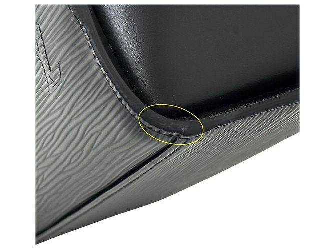 Borsa a mano in pelle Epi da donna Louis Vuitton Nero - vista 11