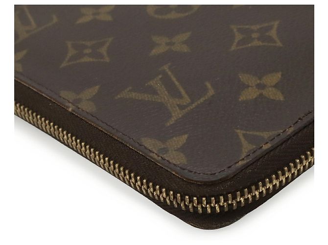 Organizer Clutch Louis Vuitton Monogram Marrone Bianco Monogramma - vista 4