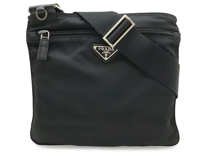 Prada Triangle Schultertasche Schwarz - Ansicht 2