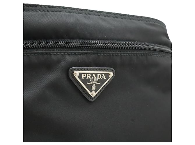 Prada Triangle Schultertasche Schwarz - Ansicht 9