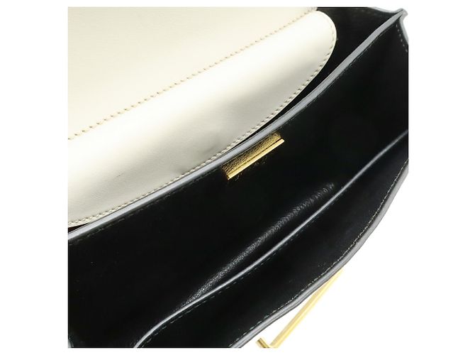Prada Cahier Schultertasche Schwarz Beige - Ansicht 7