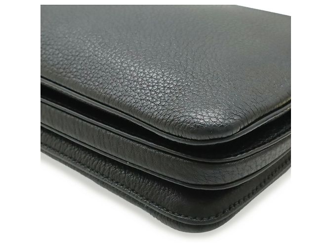 Clutch e borsa a tracolla Prada Vitello Daino Nero Bianco - vista 4