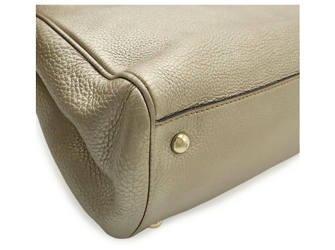 Borsa shopper GUCCI Bamboo Shopper Medium D'oro - vista 4