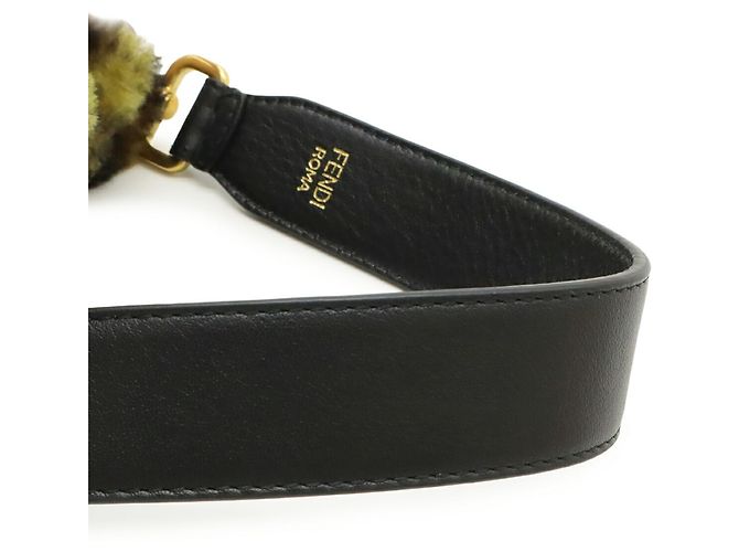 Borsa a secchiello mini Fendi Zucca Montresor Marrone Nero - vista 6