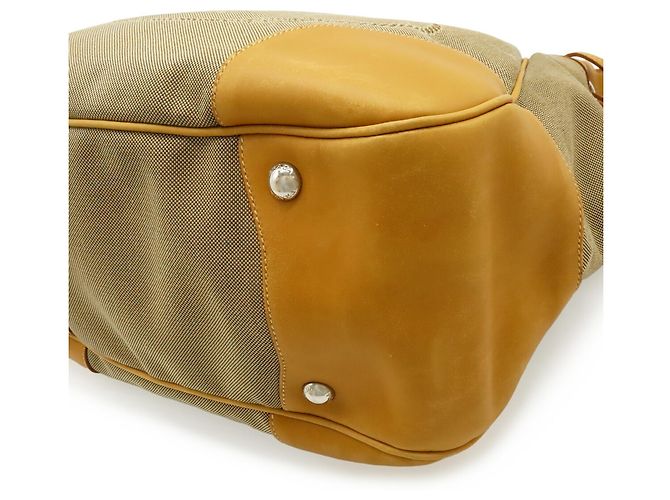 Borsa a tracolla in jacquard Prada color kaki Cachi - vista 4