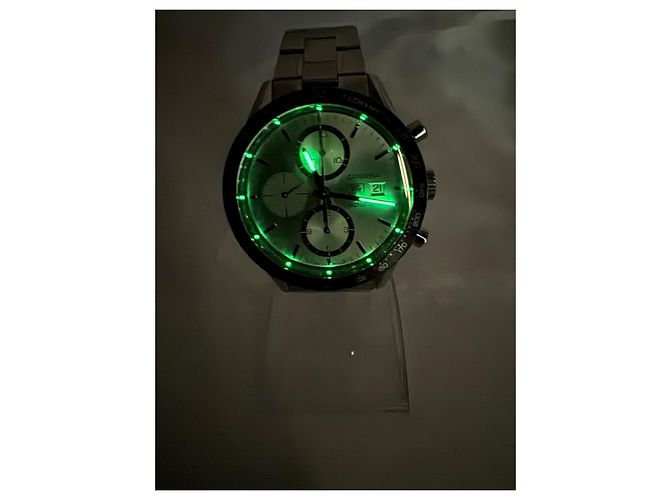 TAG Heuer Carrera Cronografo CV2011 Quadrante Argento 41mm Automatico Grigio Silver hardware - vista 14