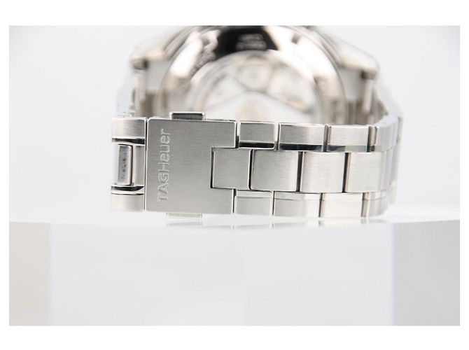 TAG Heuer Carrera Cronografo CV2011 Quadrante Argento 41mm Automatico Grigio Silver hardware - vista 8