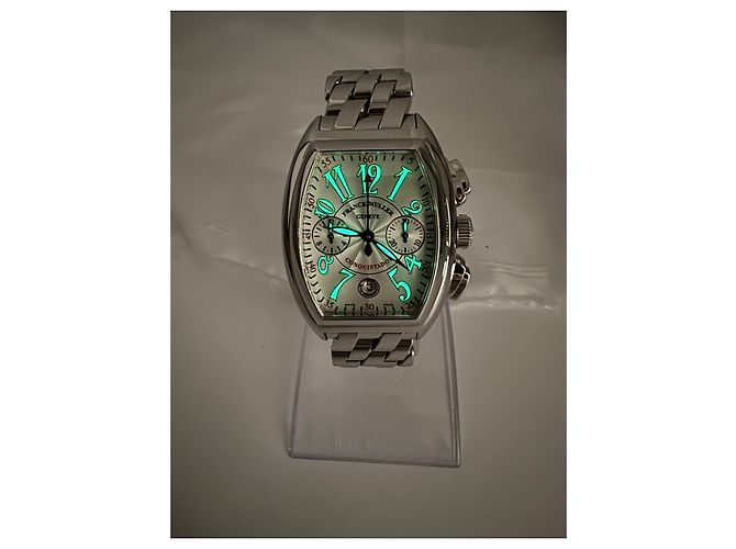 Franck Muller Conquistador Chronograph 8005CC Quadrante Bianco - vista 12